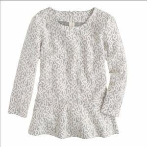 J.Crew Lace Peplum Top